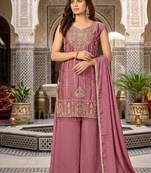 Womens  heavy embroiedery with beads work  kurta set
