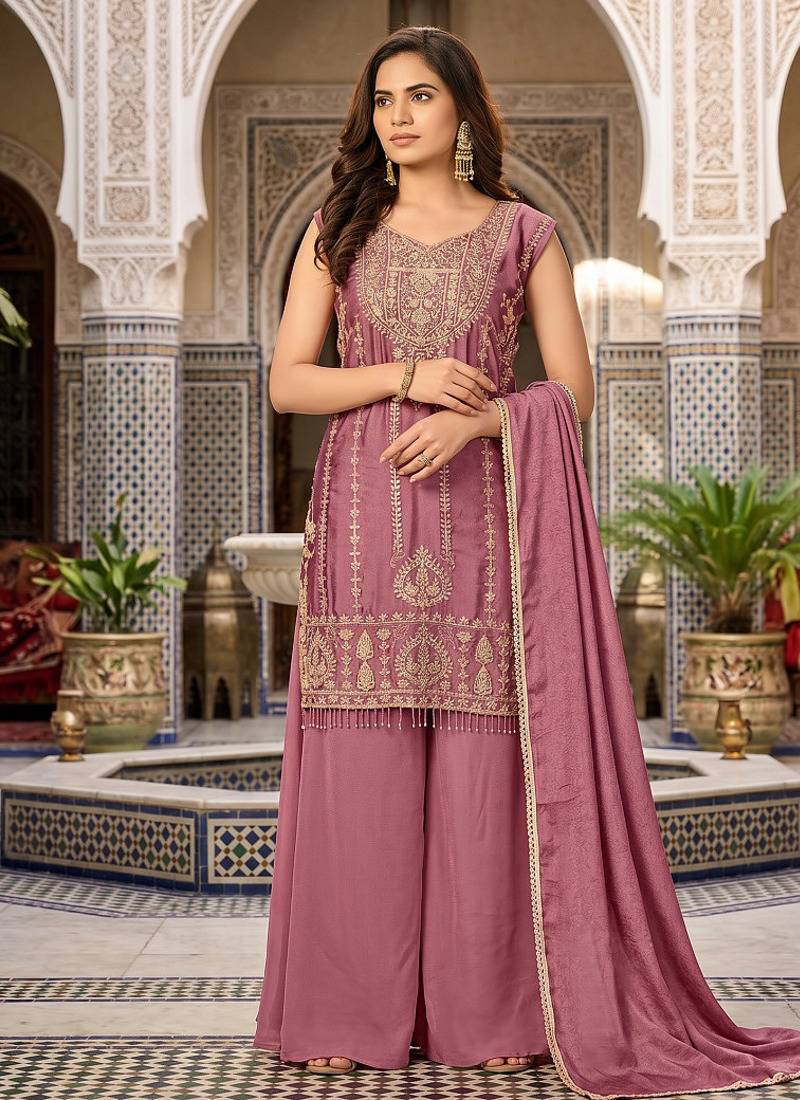 Womens new trendy stylish heavy embroiedery with beads work  kurta set