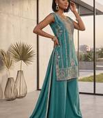 Womens  heavy embroiedery with beads work  kurta set