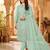 Womens new trendy silk with heavy embroiedery with sequence work kurta set