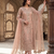 Womens new net with heavy embroiedery  with sequence work kurta set