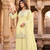 Womens new georgette silk with heavy embroiedery with sequence work kurta set