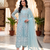 Womens new soft net with heavy embroiedery with sequence work  kurta set