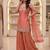Peach sharara set