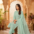 Womens new trendy silk with heavy embroiedery with sequence work kurta set