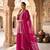 Womens silk with heavy embroiedery with sequence work kurta set