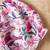 White & pink floral print cotton fabric fit & flare casual girls dress