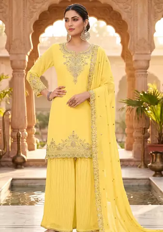 Womens new georgette silk with heavy embroiedery with sequence work kurta set