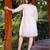 Hand work khadi cotton dress