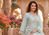 Womens new trendy silk with heavy embroiedery with sequence work kurta set