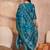 Womens silk blend ethnic motifs printed blue kurta and trousers with dupatta