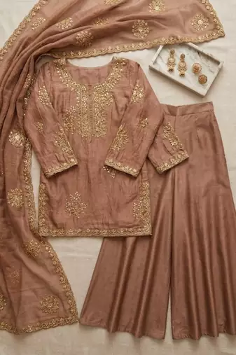 Light brown suit