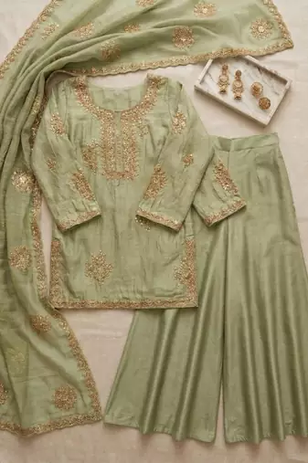 Light green suit