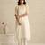Off white handloom mul chanderi kurta set
