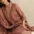 Dusty rose handloom mul chanderi kurta set