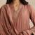 Dusty rose handloom mul chanderi kurta set