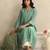 Light blue handloom mul chanderi kurta set