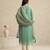 Light blue handloom mul chanderi kurta set