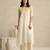 Off white handloom mul chanderi kurta set
