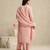 Baby pink handloom mul chanderi kurta set