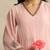Baby pink handloom mul chanderi kurta set