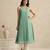 Sea green handloom mul chanderi kurta set