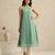 Sea green handloom mul chanderi kurta set
