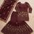 Maroon heavily embellished bridal sharara