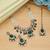 Green color choker kundan necklace set