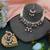 Purple color choker kundan necklace set