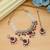 Rani color choker kundan necklace set
