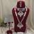 Light pink color long and choker kundan necklace set