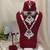 Rani color long and choker kundan necklace set