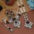Black color long and choker kundan necklace set