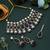Blue color kundan necklace set