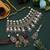 Pink & pista green color kundan necklace set