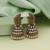 White color oxidised earrings