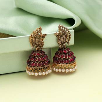 Rani color oxidised earrings 2