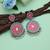Multi color meena work oxidised earrings