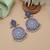 Multi color meena work oxidised earrings