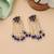 Blue color meenakari earrings