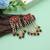 Rani & green color meenakari earrings