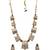Designer green gold plated ad stone set