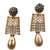 Designer green gold plated ad stone set