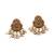 Gold plated pearl temple necklace se