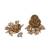Gold plated pearl temple necklace se