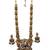 Heritage temple jewelry set south indian gold plated necklace set