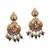 Heritage temple jewelry set south indian gold plated necklace set