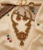 Traditional lakshmi temple necklace set