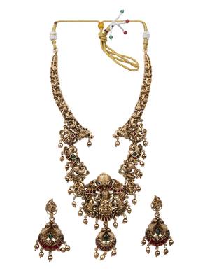 Traditional lakshmi temple necklace set 2